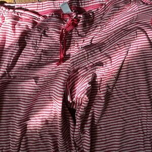 Victoria's Secret Striped Pajama Pants large long
